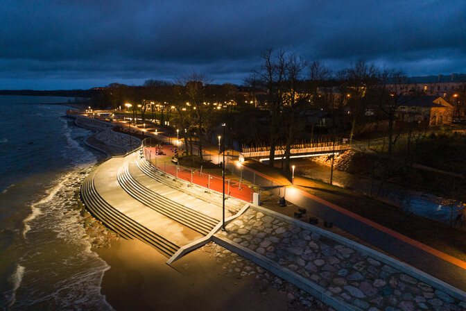 Sillamäe rannapromenaadi üldvaade